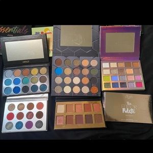 Eyeshadow pallets no longer wanted a few swatched but never used